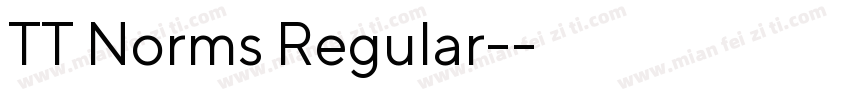 TT Norms Regular-常规字体转换